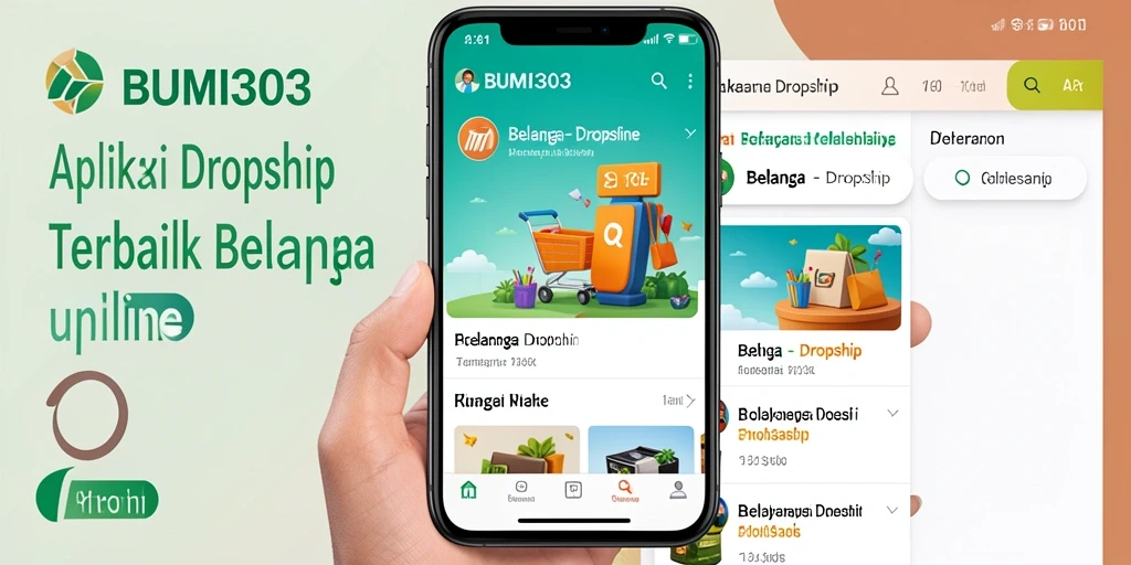 Tampilan antarmuka BUMI303 yang memudahkan pengguna dalam berbelanja.