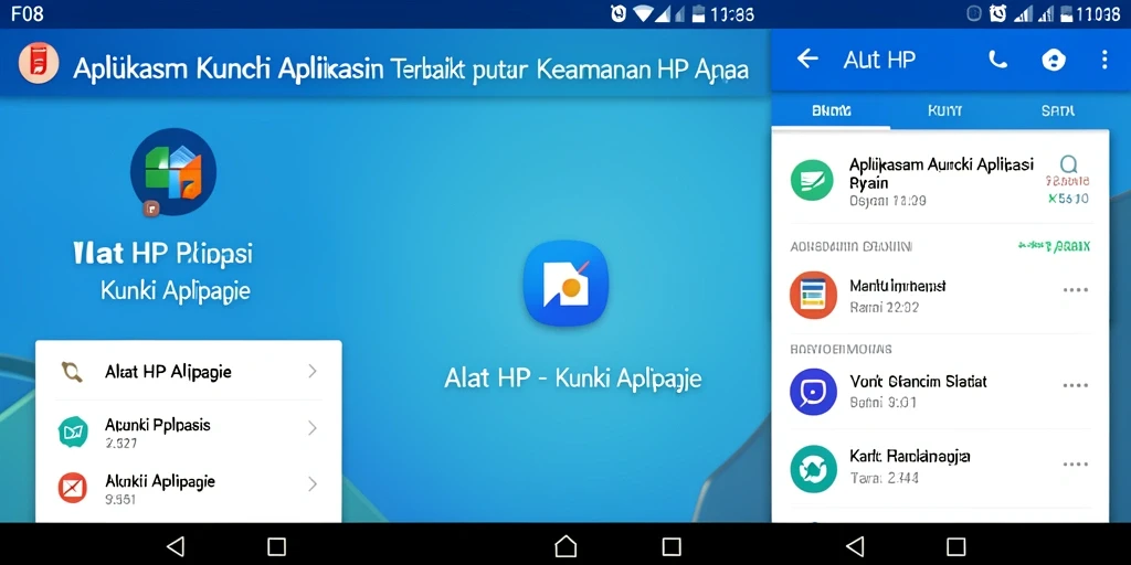 Antarmuka F08 yang sederhana dan elegan untuk Kunci Aplikasi.