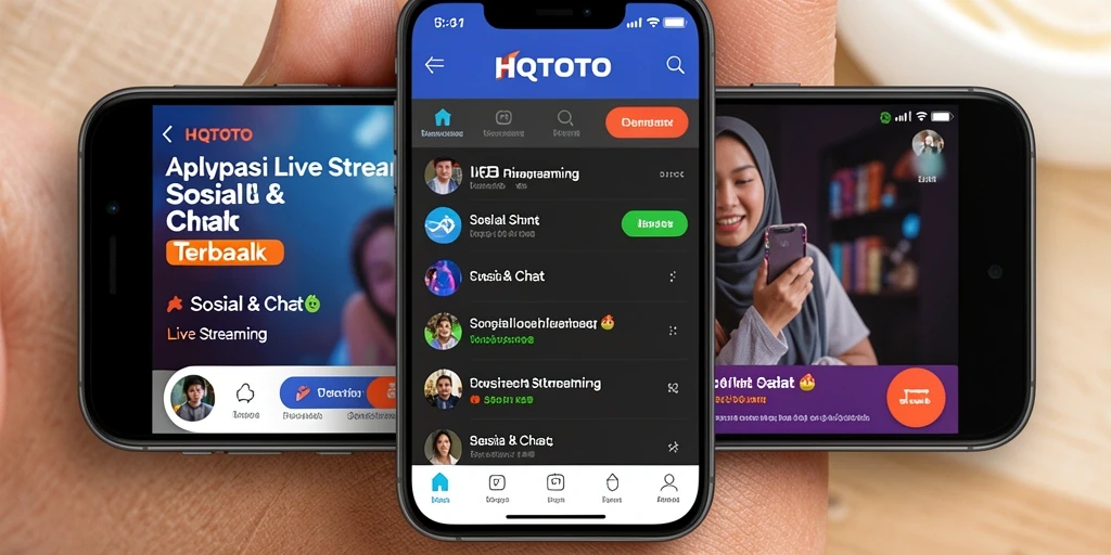 Tampilan antarmuka HQTOTO yang menarik dan mudah digunakan untuk Live Streaming.