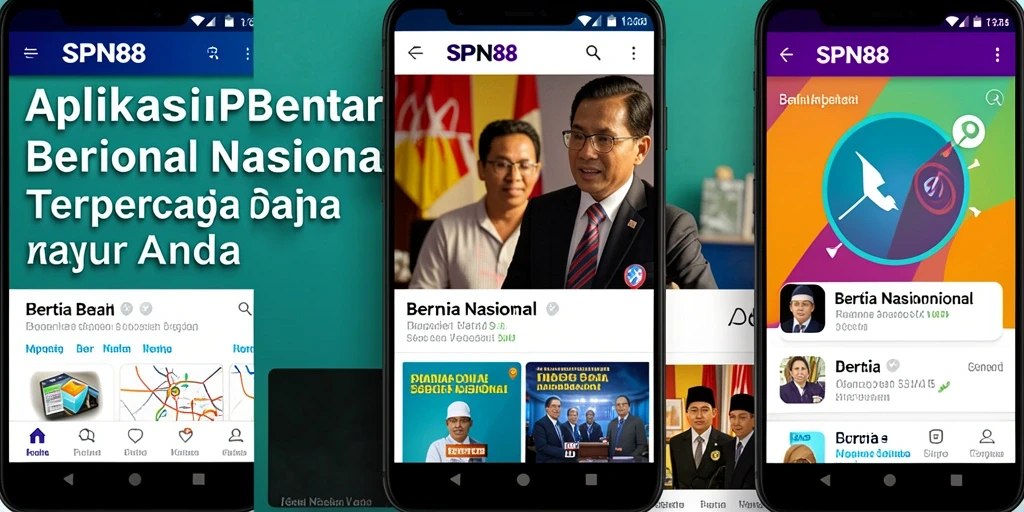 Tampilan antarmuka pengguna aplikasi SPN88 yang intuitif dan informatif.
